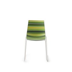 Stackable chair with sled legs - Colorfive S