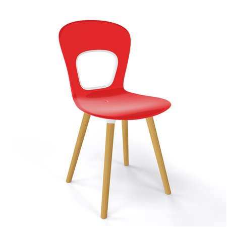 Design chair with wooden legs - Blog BL
