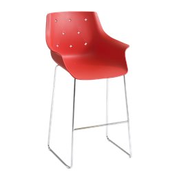 Coloured stool H. 66/76 cm - More ST