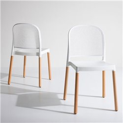 Stackable chair with/without armrests - Panama