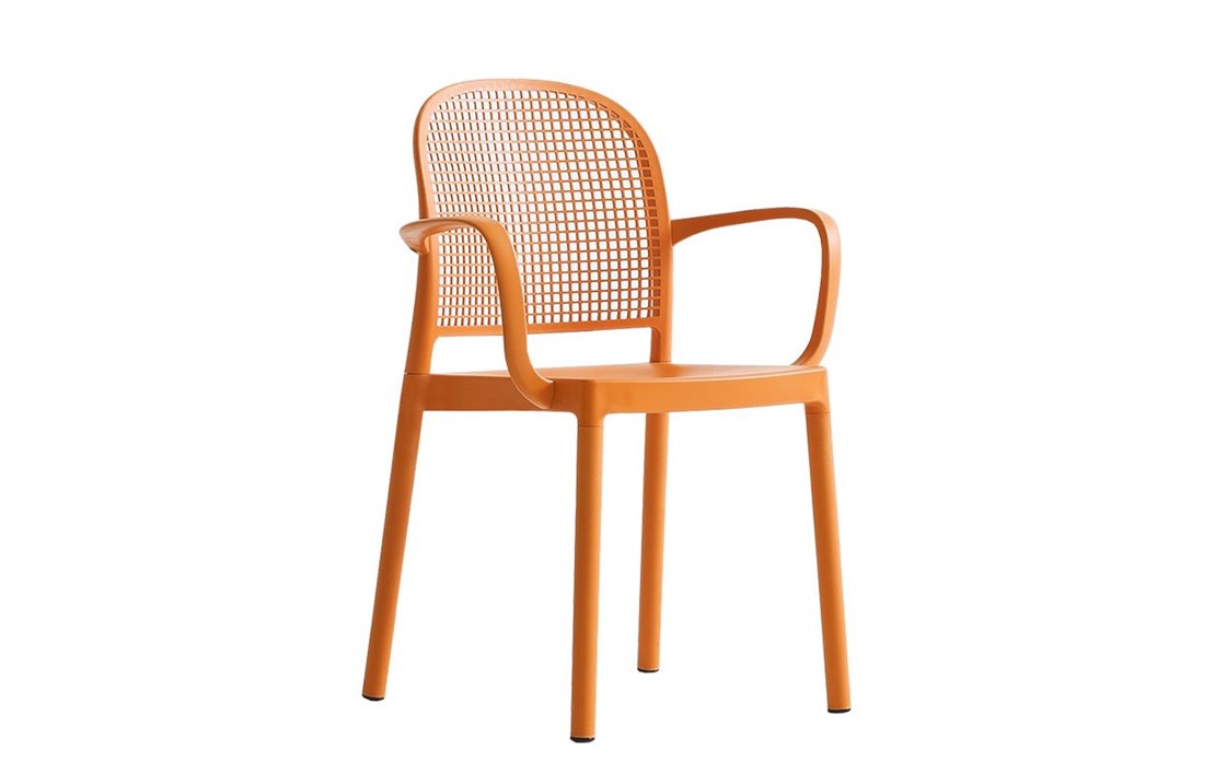 Stackable chair with armrests - Panama