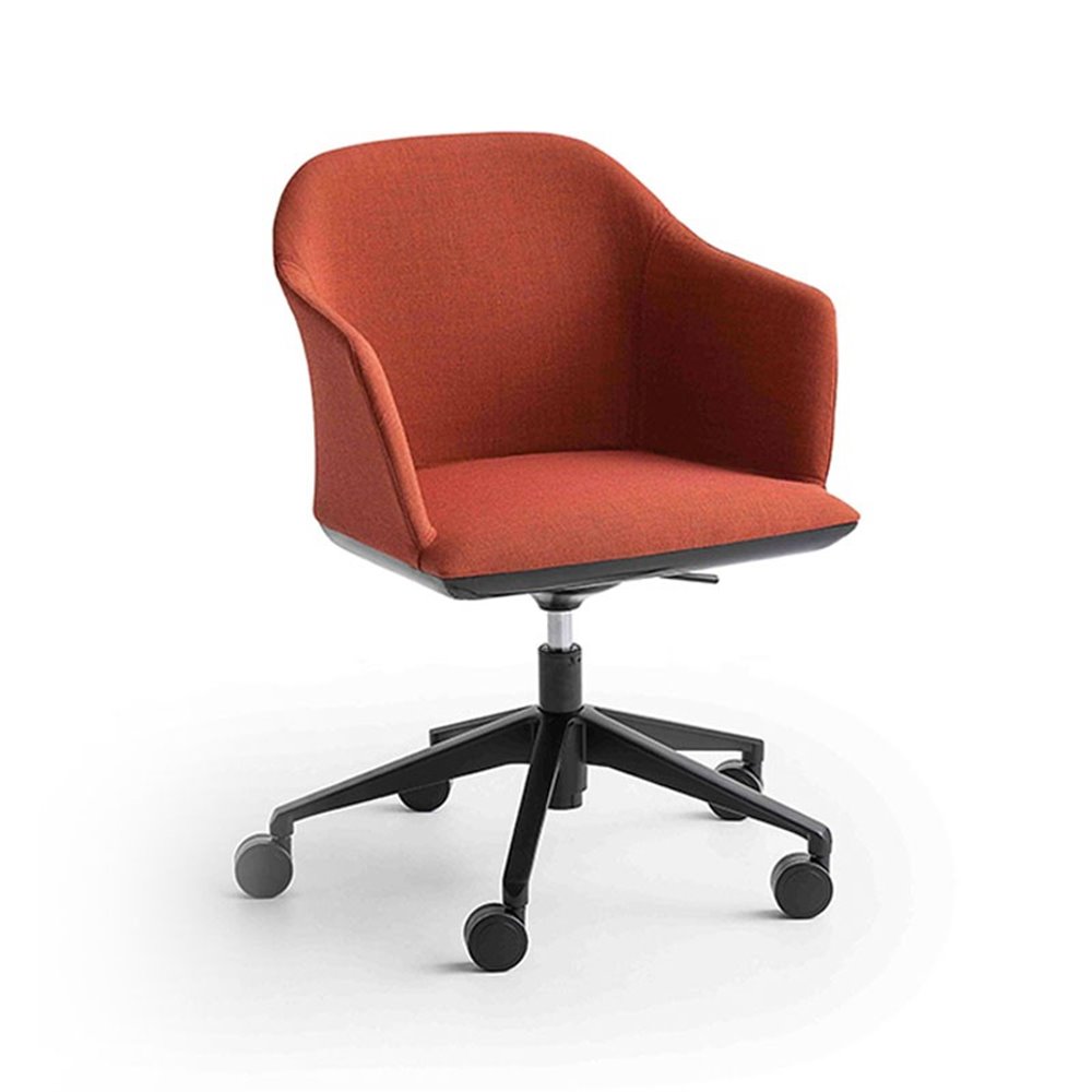 Upholstered office chair with wheels - Manaa 05R