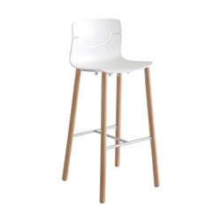 Wooden legs stool H. 97/107 cm - Slot