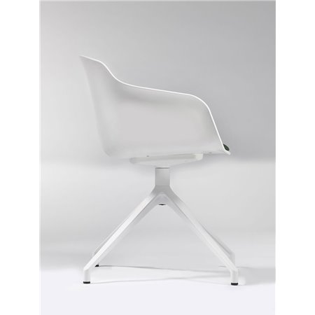 Meeting room chair on spokes or wheels - Dame U