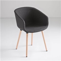 Meeting room chair wooden legs - Basket BL