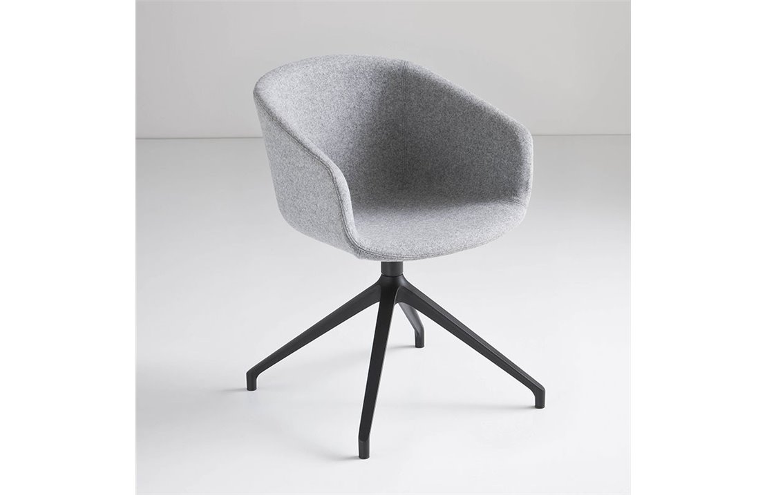 Padded Meeting Room Chair - Basket Chair U