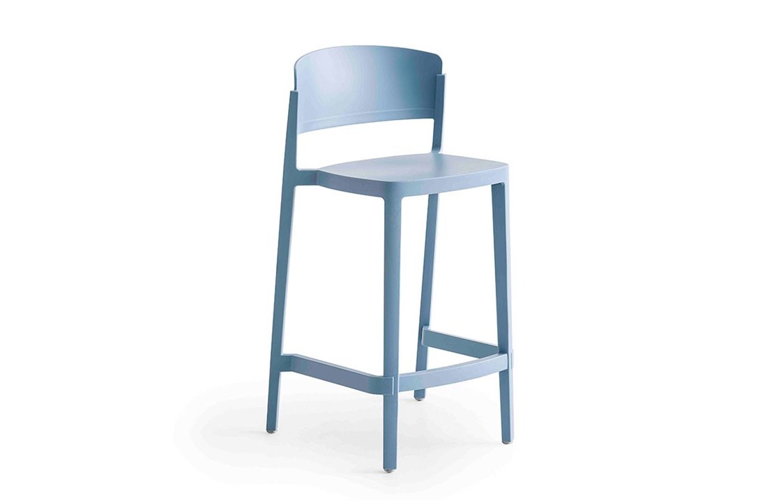 Stackable bar stool H.91/101 cm - Abuela ST