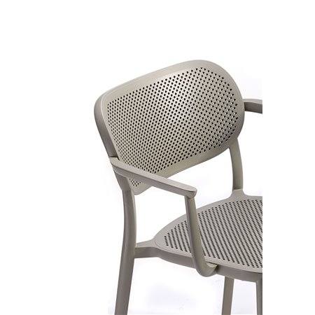 Bar chair with or without armrests - Nuta