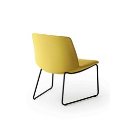 Lounge chair with sled legs - Kanvas Lounge ST