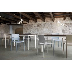 Stackable bar chair with or without armrests - Bakhita
