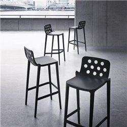 Stackable bar stool - Isidoro