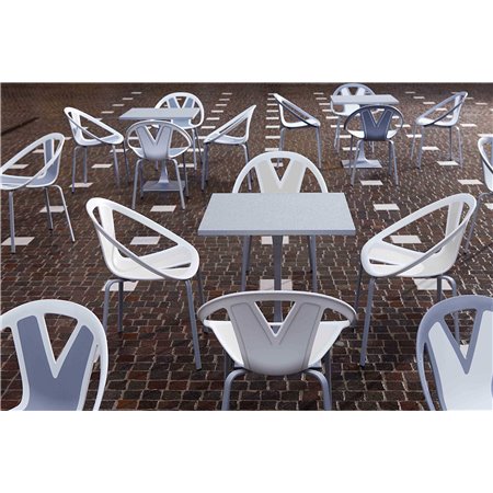 Two-tone bar chair for outdoor use - Extreme