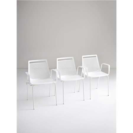 Office stackable chair with armrests - Akami