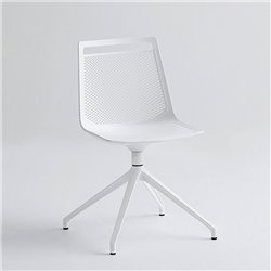 Swivel office chair with base on spokes - Akami U