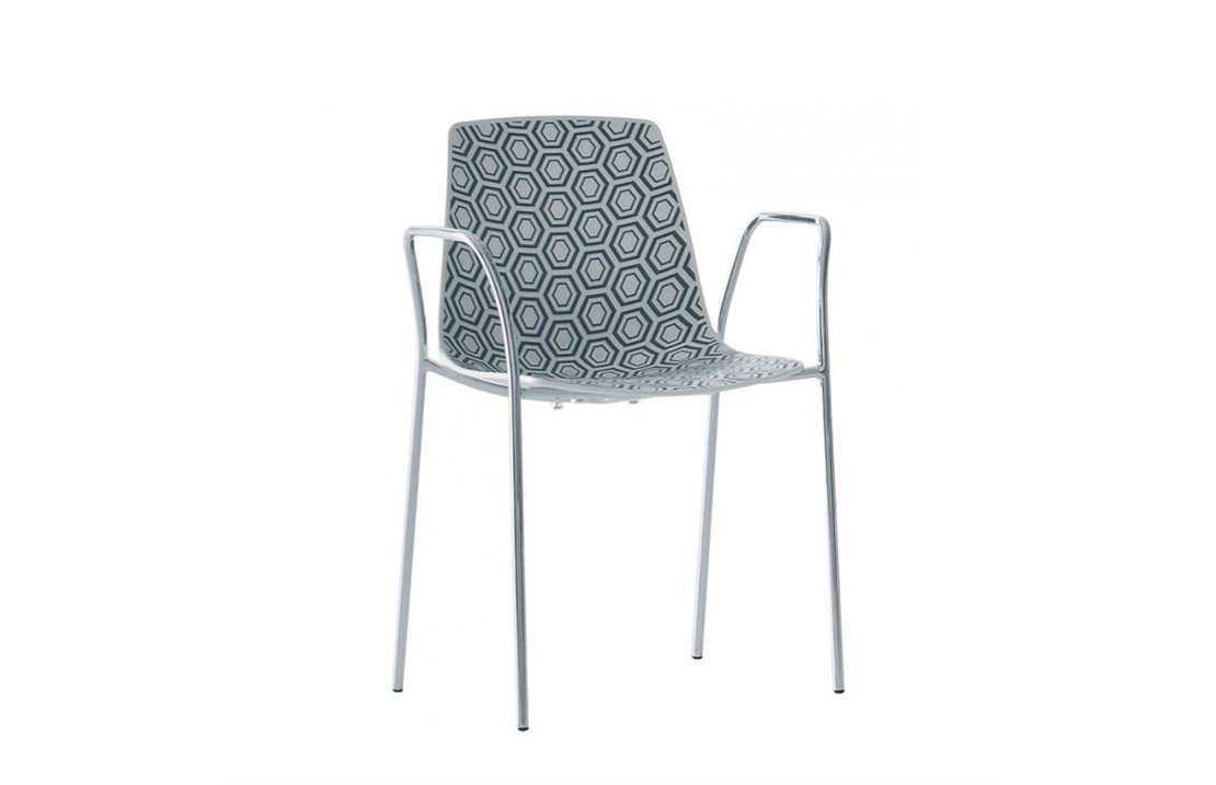 Stackable chair with armrests - Alhambra TB