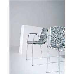 Stackable chair with armrests - Alhambra TB