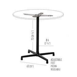 Bar table base for outdoor - Amica