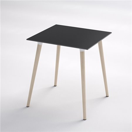 Tavolo bar quadrato gambe in legno - Stefano