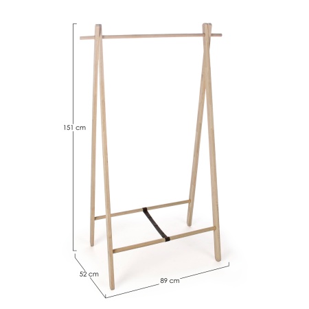 Coat Stand Natural Color measures