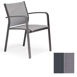 Stackable chair with arms - Silvia