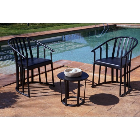 Outdoor Table and Armchair with pillows Set - Raff