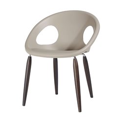 Chair with Wooden Legs - Natural Drop