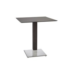 Table Base with Wooden Column - Natural Tiffany