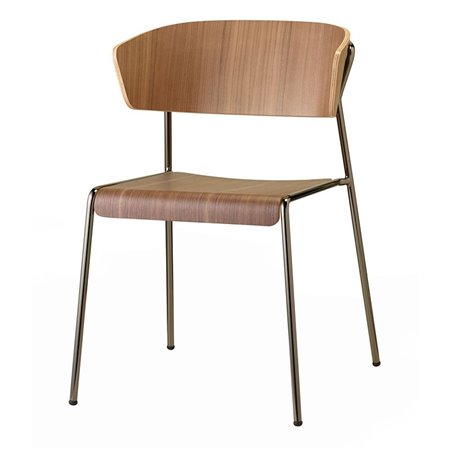 Wooden Chair with Armrests - Lisa