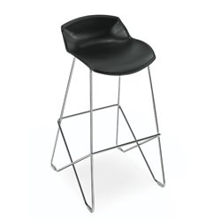 Bar stool with footrest - Kaleidos
