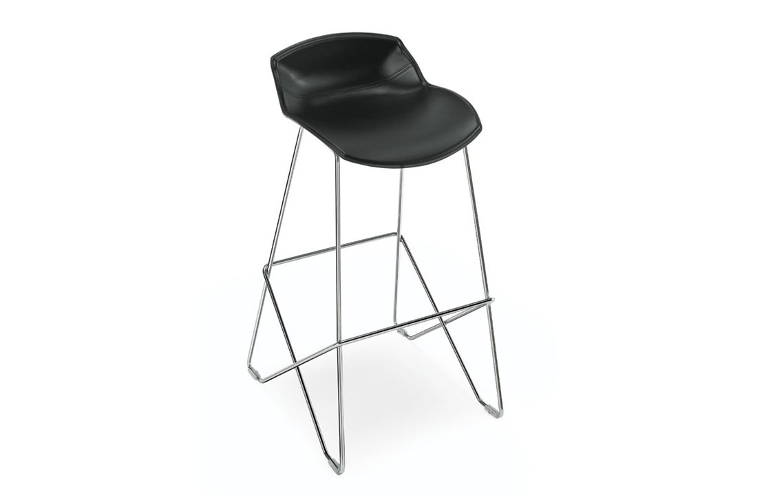 Bar stool with footrest - Kaleidos