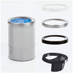Steel office wastebasket - Hi-Tech