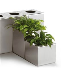 Stainless steel planter - Prisma