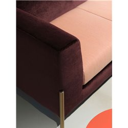 2-seater upholstered sofa - Club