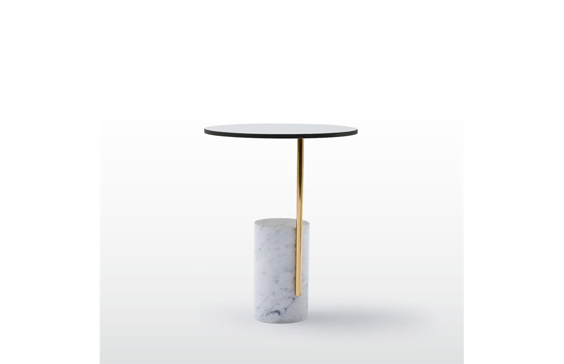 Tavolino con basamento in marmo - Xaxa