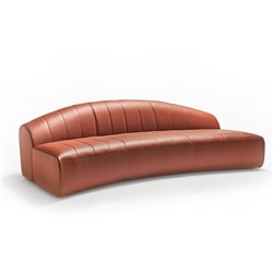 Sofa upholstered in fabric or leather - Parentheses