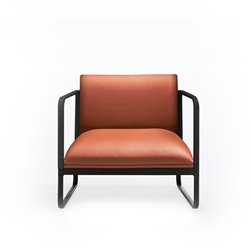 Upholstered waiting armchair - Loft X