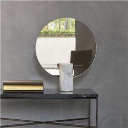 Specchio tondo con base in marmo - Prince