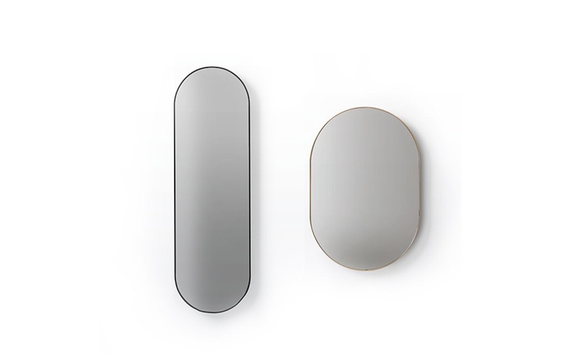 Specchio ovale in due dimensioni - Specchiere