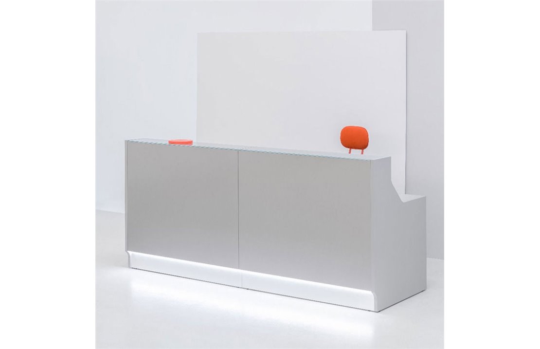 Reception counter W.165/245 cm - Line