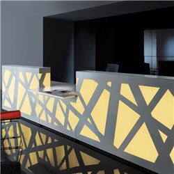 Reception with central desk - Zigzag