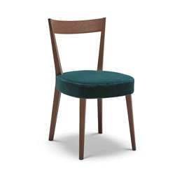 Design Wooden Chair with Velvet Cushion Seat - Odeon