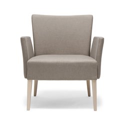 Eco-Leather Lounge Armchair with Back and Armrests - Noblesse
