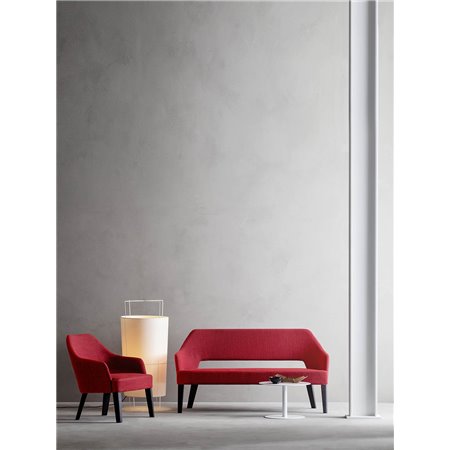 140 cm Wood Design Loveseat Sofa for Waiting Room - Emily