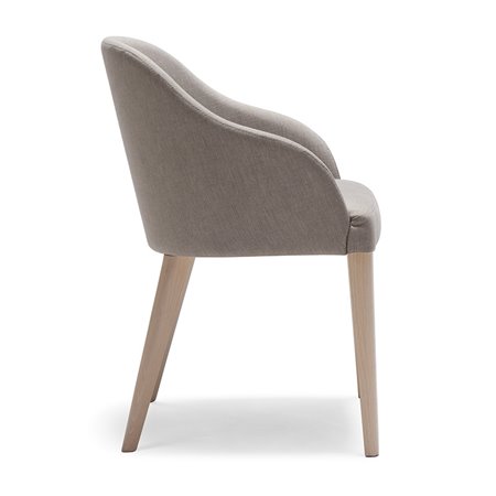 Design Chair in Wood and Velvet - Roald