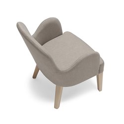 Upholstered Armchair with Armrests for Waiting Room - Roald