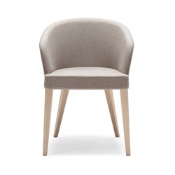 Design Restaurant Chair with Back and Cushion Seat - Doris