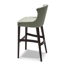 Bar Stool with Cushion Seat and Backrests - Agatha