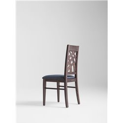 Design Wood Chair with Cushion Seat - Carmen