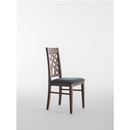Design Wood Chair with Cushion Seat - Carmen