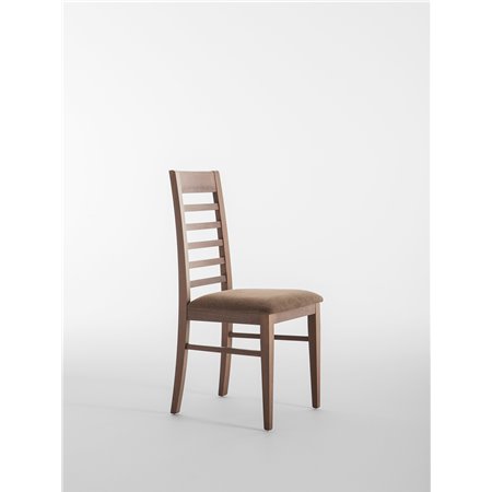 Wooden Restaurant Chair with Cushion Seat - Corinne